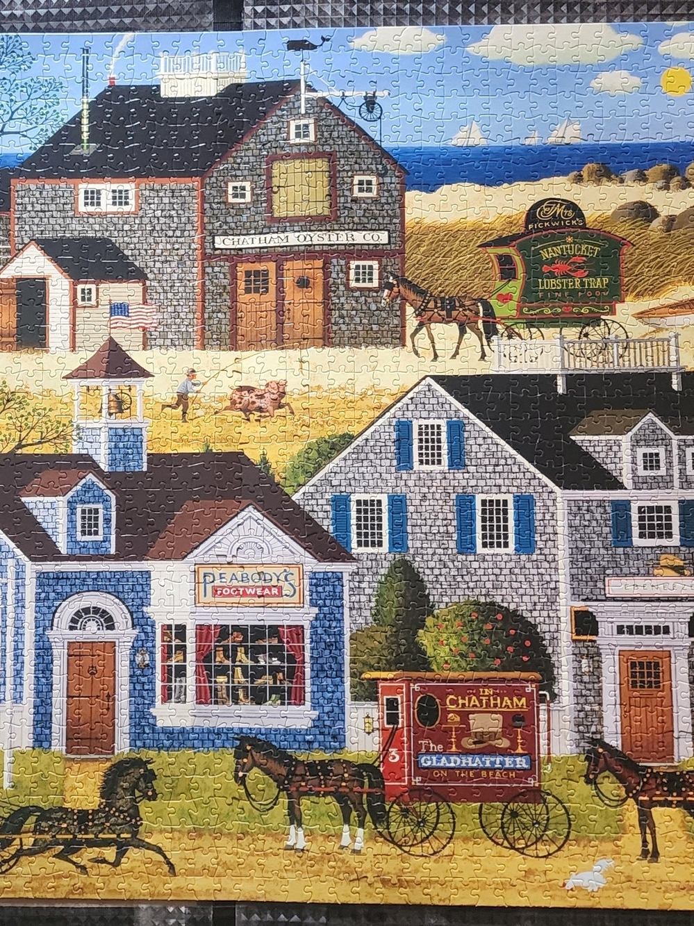 Charles Wysocki 2000-Piece Jigsaw Puzzle - Devilstone Harbor - Picture 2 of 4